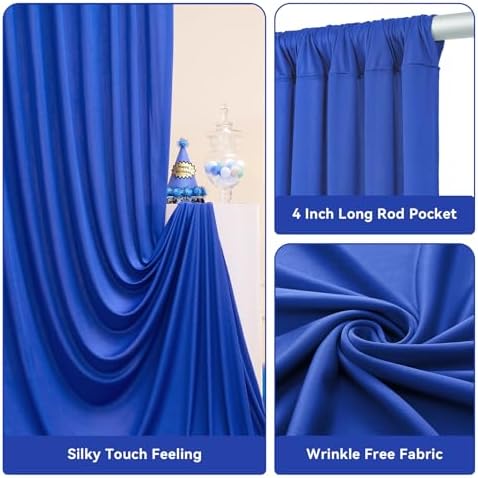 Rainbow Backdrop Curtains Panels for Parties Wedding Baby Shower 15x10ft Birthday Party Photography Background, alternate