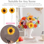 Rainbow Colorful Artificial Flowers Combo Box Set for Wedding Bouquets Home in Bright Multi-color, alternate view 6