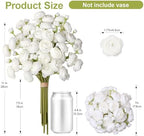 Ranunculus Artificial Flowers 18 Pcs, Faux Silk Mini Peonies Bulk Flowers for Vase, Fake Wedding Filler Flowers, alternate