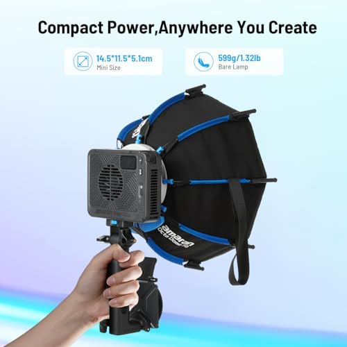 Ray 120c RGB Video Light,120W Portable Studio Light IP54, alternate view 2