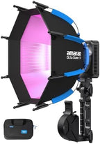Ray 60c Portable Video Light,60W RGB Studio Light IP54 Bowens Mount