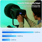 Ray 660c RGB LED Video Light 660W APP/DMX Control 12 Effects, alternate view 3