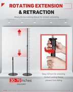 RB-A400 Round Base Light Stand Monopod 79" Tripod, alternate view 5