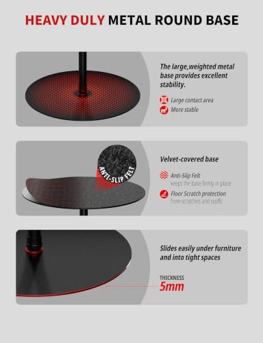 RB-A500 Heavy Duty Round Base Light Stand 79" Monopod, alternate view 7