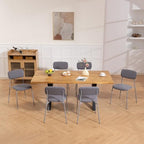 Reception Chair Set of 4, Stackable Waiting Room Seating for Office, Lobby, and Guest Use, Grey in Standard in, alternate