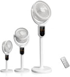 Rechargeable Cordless Pedestal Fan, Standing Air Circulator Fan with Remote
