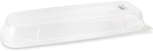 Rectangle Clear Tray Lid (1 Pc) - 17.5" Disposable Serving Platter Lid for Appetizer, Fruits & Serving Dishes |
