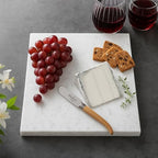 Rectangle Marble Cheese Board 15.8 x 11.8 Inch Charcuterie Cutting Tray Marble Serving Decorative for Decoration, alternate