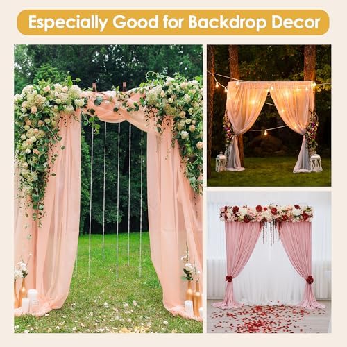 Rectangle Metal Backdrop Frame Stand, 6.56 FT Wedding Decor Flower Ballon Arbor Stand, alternate view 6