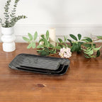 Rectangle Serving Platters - 14" 12" 10" Porcelain Serving Trays Plates for Party BBQ Appetizers Sushi Dessert, alternate