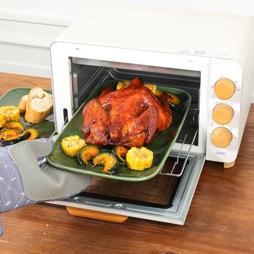 Rectangle Serving Platters - 14" 12" 10" Porcelain Serving Trays Plates for Party BBQ Appetizers Sushi Dessert, alternate