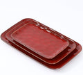 Rectangle Serving Platters - 14" 12" 10" Porcelain Serving Trays Plates for Party BBQ Appetizers Sushi Dessert