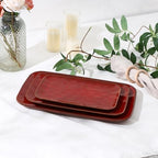 Rectangle Serving Platters - 14" 12" 10" Porcelain Serving Trays Plates for Party BBQ Appetizers Sushi Dessert, alternate