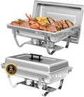 Rectangular Chafing Dish Buffet Sets of 2, 8QT