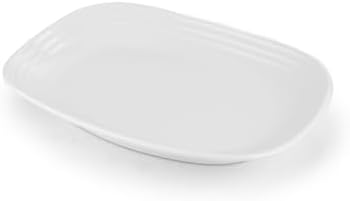 Rectangular Platter, (11.75") - Durable Ceramic, Lead-Free, Dishwasher/Microwave/Oven Safe - Made in USA