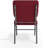 Red 18.5" W Stacking Church Chair, 4-Pack, alternate view 7