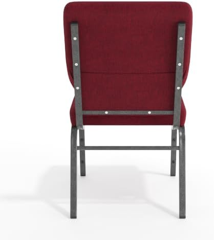 Red 18.5" W Stacking Church Chair, 4-Pack, alternate view 7