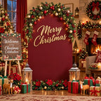 Red 7.2 6.6 ft Arch Backdrop Cover Arch Covers Arch Backdrop Cover, alternate view 2