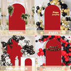 Red 7.2ft Spandex Arch Backdrop Cover (No Stand) in 7.2FT in Red, alternate view 5