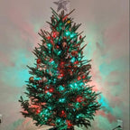 Red and Green Christmas String Lights, 300 LED 100 FT Connectable Waterproof String Lights Green Wire with 8, alternate view