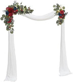 Red Artificial Flower Swag (Set of 2) for Welcome Sign Wedding Arch Flower Floral Swag Decor Wedding Ceremony, alternate view