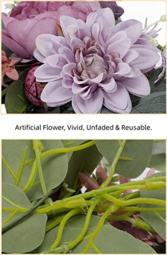 Red Artificial Flower Swag (Set of 2) for Welcome Sign Wedding Arch Flower Floral Swag Decor Wedding Ceremony, alternate view