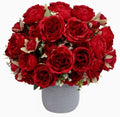 Red Artificial Peonies Silk Flowers for Home Wedding Decor, 2PCS