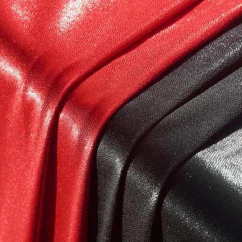 Red & Black Sequin Arch Backdrop Cover Set of 2(6ft/7.2ft), Shimmer Chiara in 6ft+7.2ft in Black and Red, alternate view 3