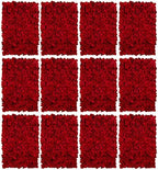 Red Flower Wall Backdrop for Wedding Decor, 12 Pcs, 24 x 16 Inches in 24 x 16 Inches