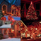 Red Green Christmas Mini Lights, 32.5FT 100 LED String Lights with 16 Light Modes, Fairy Lights Plug in for, alternate view 5
