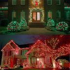 Red Green Christmas Mini Lights, 32.5FT 100 LED String Lights with 16 Light Modes, Fairy Lights Plug in for, alternate view 7