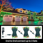 Red Green Warm Christmas Mini Lights, 32.5FT 100 LED Clear Bulbs String Lights with 16 Light Modes, Fairy Lights, alternate