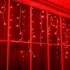 Red Icicle Lights, 33FT 360 LED 60 Drops Outdoor Waterproof, alternate view 7