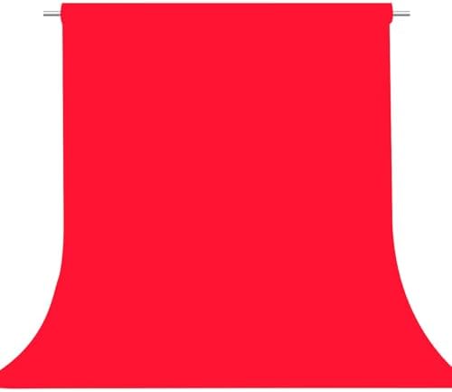 Red Photography Backdrop for Photoshoot, Fabric 6x9ft in 6x9ft