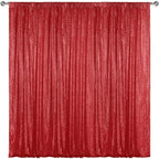 Red Sequin Backdrop Curtain 10FTx10FT Glitter Red Background Drapes Sparkle Photography Backdrop for Party