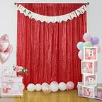 Red Sequin Backdrop Curtain 10FTx10FT Glitter Red Background Drapes Sparkle Photography Backdrop for Party, alternate view 2