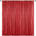 Red Sequin Backdrop Curtain 7FTx7FT Glitter Red Background Drapes Sparkle Photography Backdrop for Party Wedding