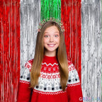 Red Silver Green Party Streamers - 2 Packs, alternate view 5