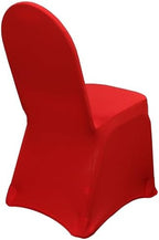 Red Stretch Spandex Banquet Chair Cover - Wedding Slip Premium Quality Cover in Red, alternate view 4