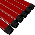 Red T8 Fluorescent Tube Guard, 4-Ft Safety Sleeve, 6-Pack
