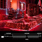 Red Valentines Decor Lights, 32.5FT 100 LED Valentine's Day String Lights Outdoor Indoor, 16 Lighting Mode Plug, alternate
