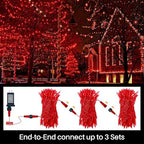 Red Valentines Decor Lights, 32.5FT 100 LED Valentine's Day String Lights Outdoor Indoor, 16 Lighting Mode Plug, alternate