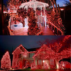 Red Valentines Decor Lights, 32.5FT 100 LED Valentine's Day String Lights Outdoor Indoor, 16 Lighting Mode Plug, alternate