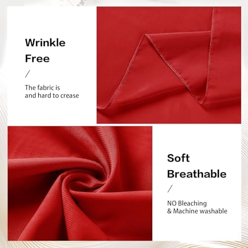 Red Wedding Arch Draping Fabric Chiffon Fabric, 29in x 18Ft Sheer Chiffon Outdoor Curtain for Wedding Ceremony, alternate