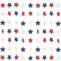 Red White and Blue Star Garland Banner Streamers 59 FT 2.76 Inch, Paper