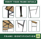 Reinforced Replacement Canopy Top Cover Compatible with The Am3278Hm, Am3277Hm, Op70381, Op70381Cf Tangkula 7', alternate