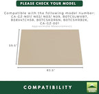 Reinforced Replacement Canopy Top Cover Compatible with The Ca-Gz-N01/N02/N03/N09 Cobana 8' x 4.6' Grill Gazebo, alternate