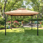 Reinforced Replacement Canopy Top Cover Compatible with The HD-GAZ2137, GAZ213 Laurel Canyon 10' x 10' Gazebo, alternate view