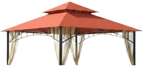 Reinforced Replacement Canopy Top Cover Compatible with The L-GZ136PST and L-GZ136PST-2 Madaga 10' x 10' Gazebo