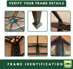 Reinforced Replacement Canopy Top Cover Compatible with The TPGAZ2303D TPGAZ2403-A-C 10' x 12' Gazebo - Classic, alternate